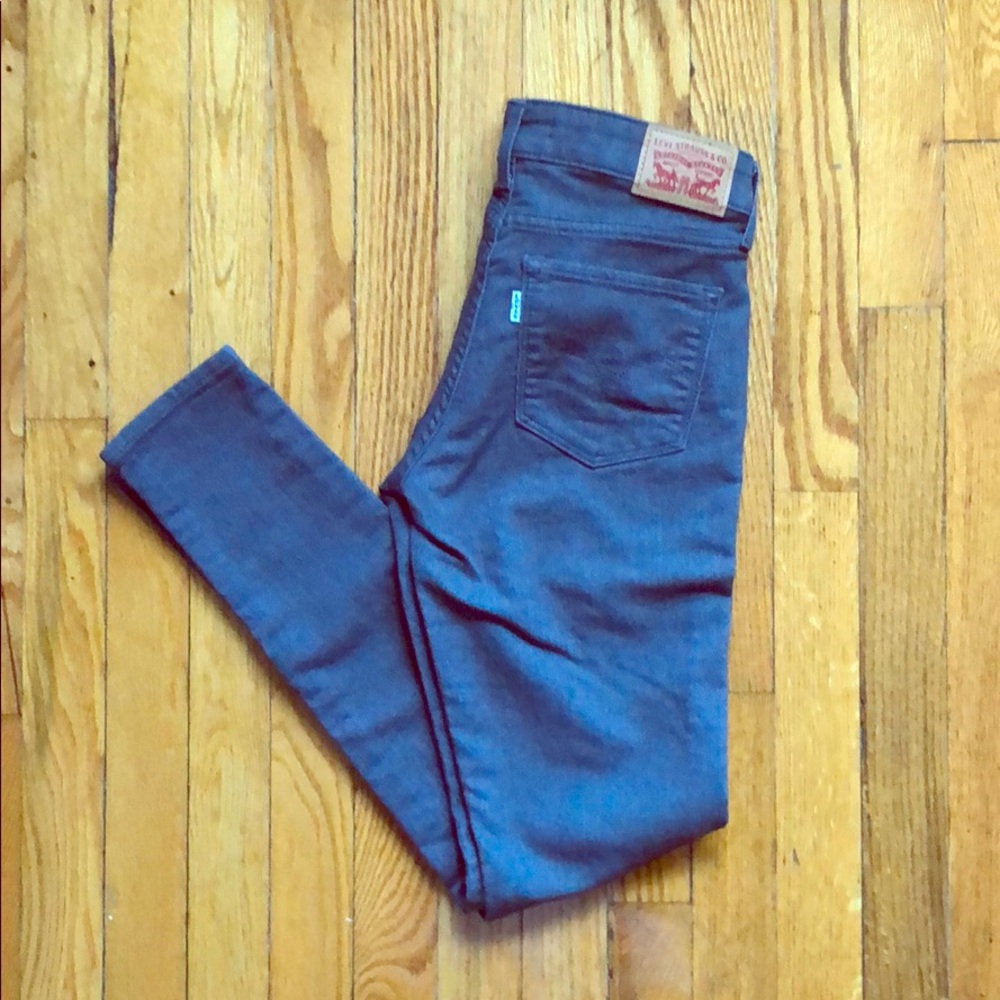 Levi’s 711 skinny charcoal grey jeans PERFECT